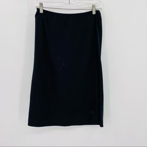 Organic John Patrick Black Midi Skirt XS
